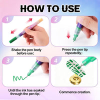 12 Colors Nail Art Pen Set