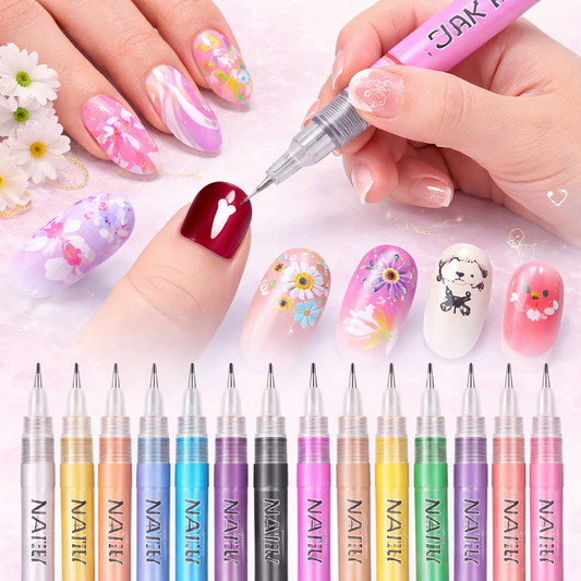12 Colors Nail Art Pen Set