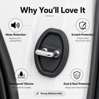 4 PCS Car Door Latch Protector