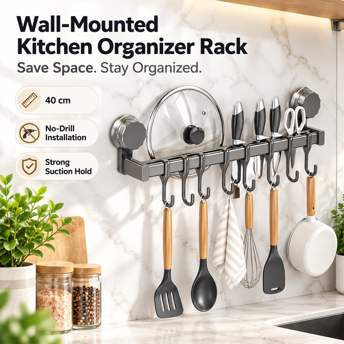 SmartWall Kitchen Rack