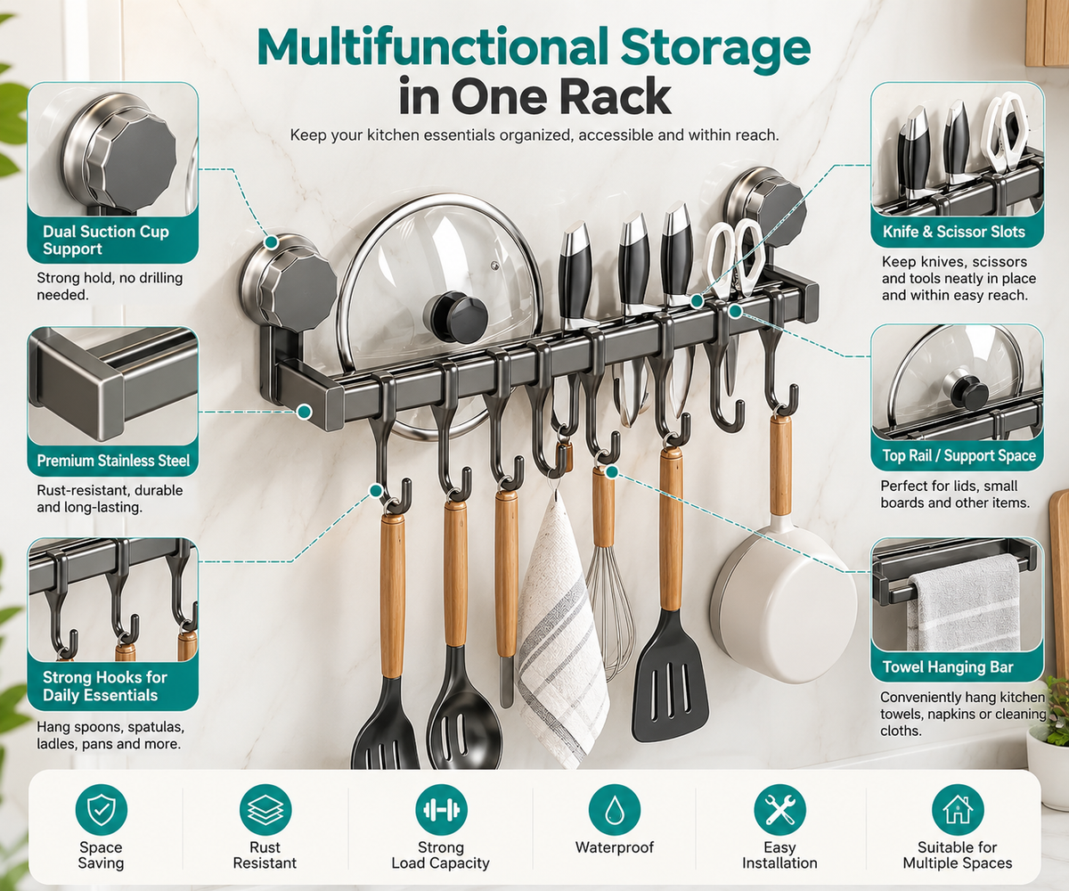 SmartWall Kitchen Rack