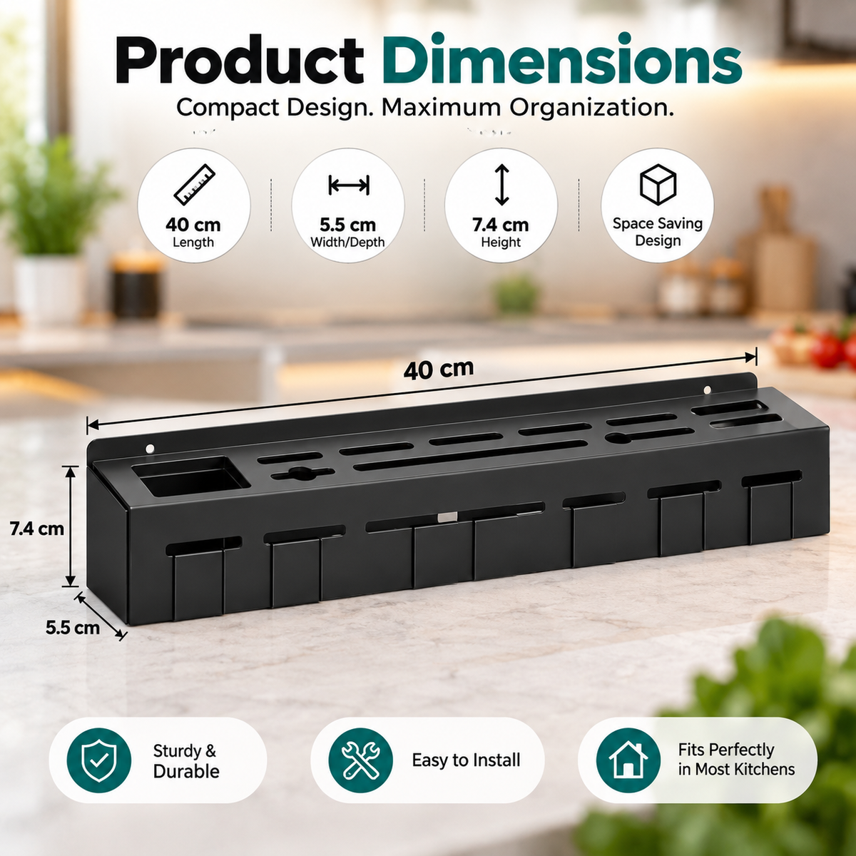 ClutterFree Kitchen Rack